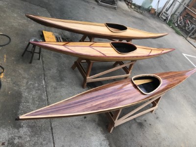 國產木竹材獨木舟完工相片