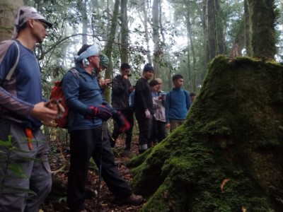 4.森林護管員深山特遣，進行森林資源調查及野生動植物棲地巡查。