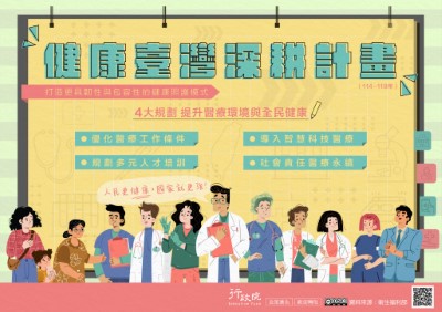行政院「健康臺灣深耕計畫」政策溝通電子單張文宣