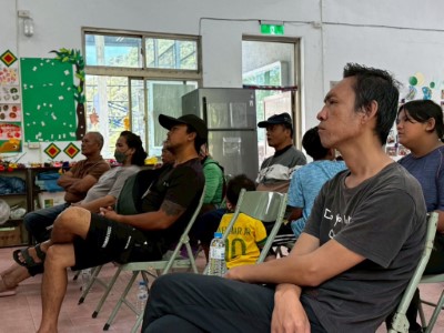 許多關係人熊衝突議題的居民、茶農前來參加說明會