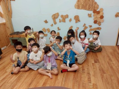 試營運第1天屏東分署敎保中心兩班小朋友搶先體驗